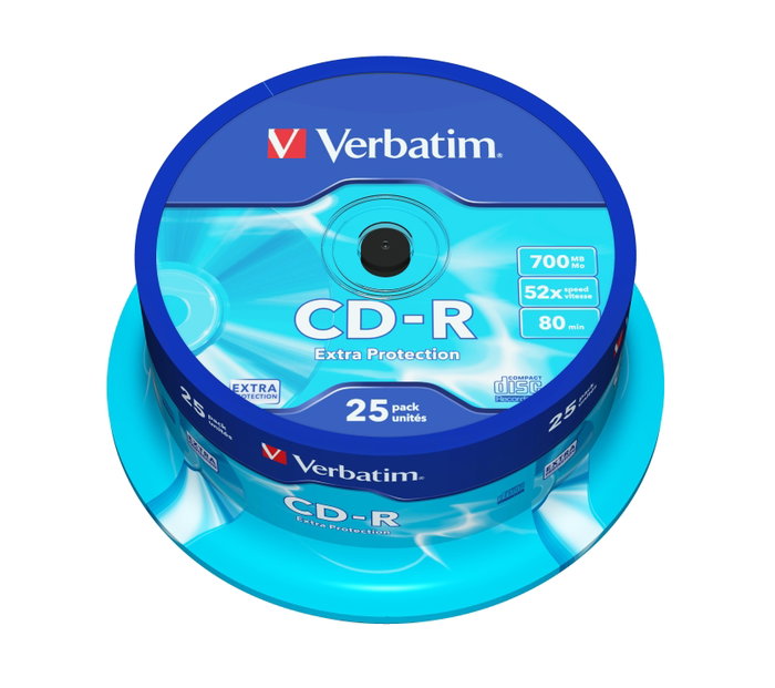 Verbatim CD-R 700MB 52x Extra Protection (25 unidades)